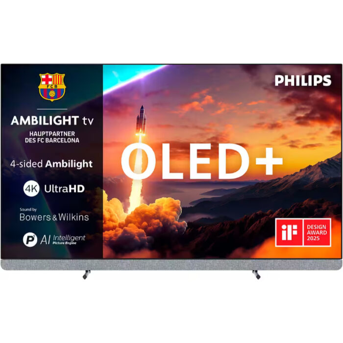 TV Philips 55OLED910/12 139,7 cm (55") Smart TV 4K Ultra HD Wi-Fi métallique