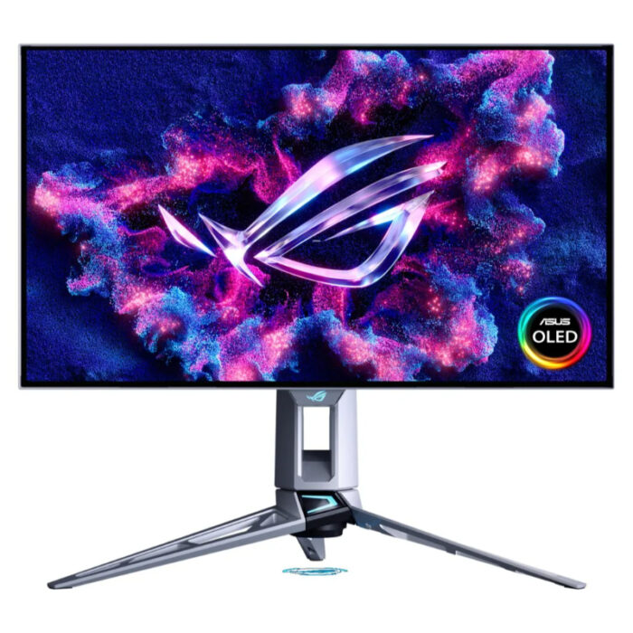 Moniteur de jeu ASUS ROG Swift OLED PG27AQWP-W 27 pouces, Couleur : Argent