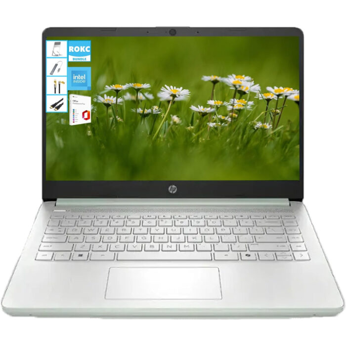 Ordinateur portable HP 14-dq6013dx 14" Intel N150 4 Go DDR4 128 Go UFS Intel UHD Graphics Windows 11 Famille,