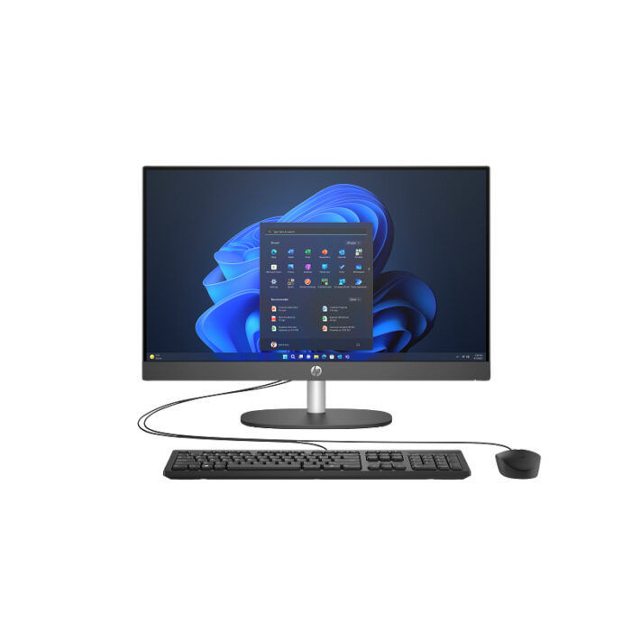 Ordinateur de bureau HP Pro One 240 G10, processeur Intel Core i3-N300 (jusqu'à 3,8 GHz), SSD 512 Go, 8 Go de RAM, écran Full HD 24 pouces, réf. : A55B1ET, noir