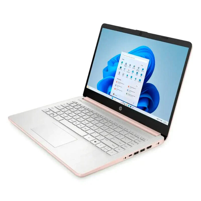 Ordinateur portable HP 14-dq6015dx 14" Processeur Intel N150, 4 Go de RAM DDR4, 128 Go de stockage UFS, carte graphique Intel, Windows 11 Famille, Or rose - B7FS4UA